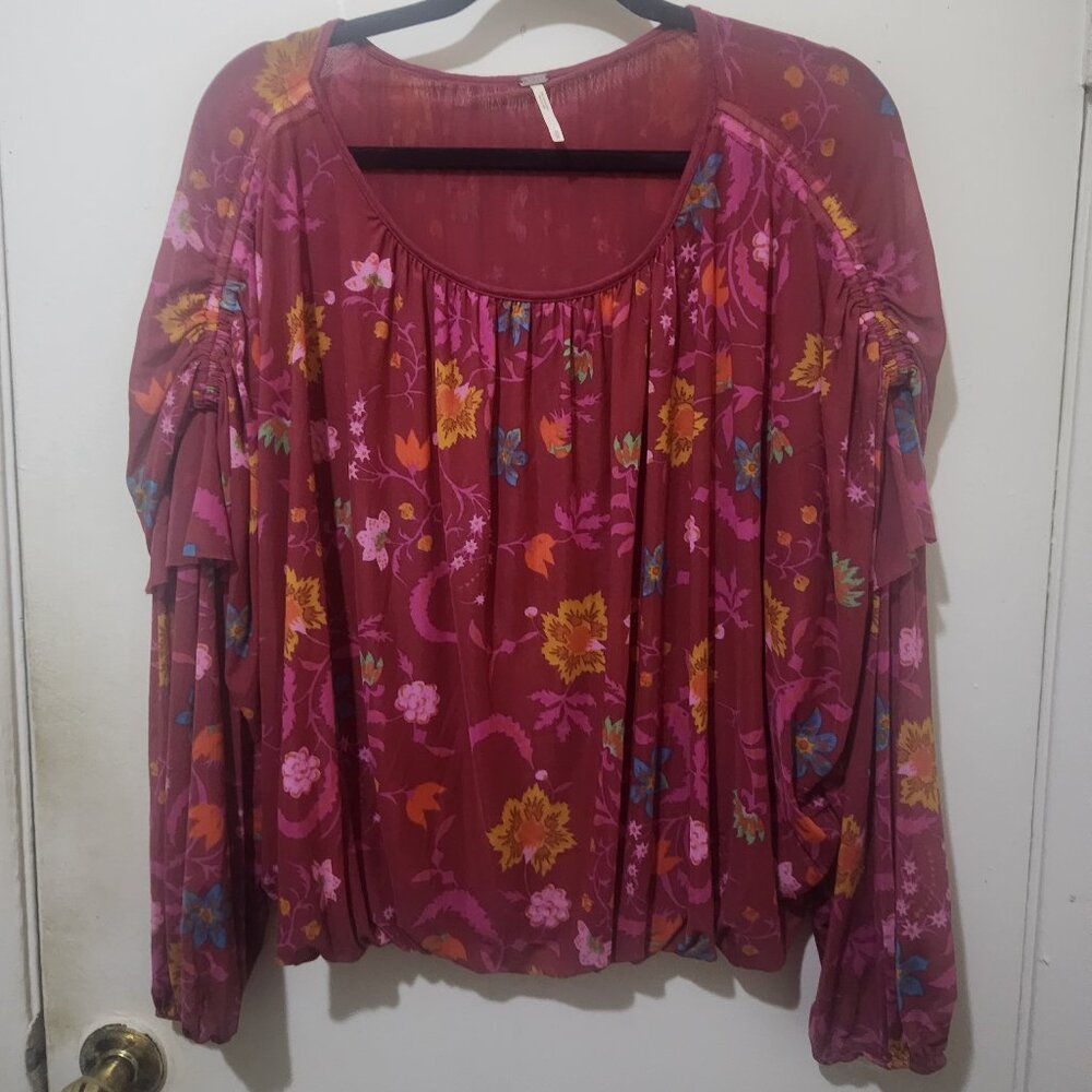 Free People Wildflower Honey Top Multi Color Size Medium